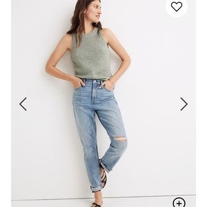 Madewell High Rise Slim Crop Boyjean